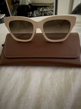 Cream Celine Sunglasses